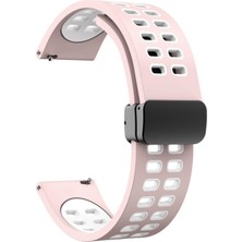 Microcase Huawei Watch Gt 2e - Gt2 46MM - Gt2 Pro 46MM Için Mıknatıslı Delikli Silikon Kordon Kayış - KY85