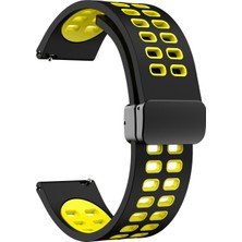 Microcase Huawei Watch Gt 2e - Gt2 46MM - Gt2 Pro 46MM Için Mıknatıslı Delikli Silikon Kordon Kayış - KY85