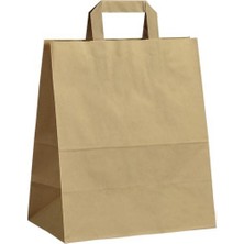 Içten Saplı Kraft Kağıt Çanta 25X30X14CM 500 Adet