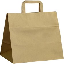 Kraft Içten  Saplı Kağıt Çanta 32X26X21CM 250 Adet