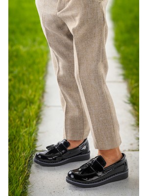 Kiko Kids Cision Rugan Papyonlu Erkek Çocuk Okul Sünnet Ayakkabısı