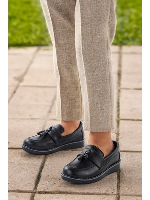 Kiko Kids Papyonlu Erkek Çocuk Okul Sünnet Ayakkabısı 184 Cilt Siyah