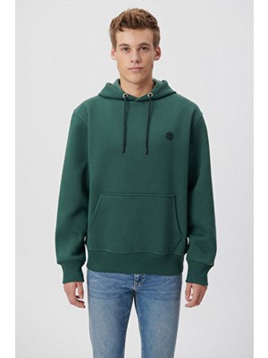 Mavi Erkek Kapüşonlu Yeşil Basic Sweatshirt 065809-71580