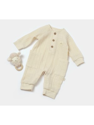 Baby Cosy BabyCosy Organik Müslin Cepli Salopet