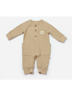 Baby Cosy BabyCosy Organik Müslin Cepli Salopet