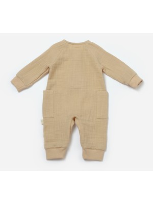 Baby Cosy BabyCosy Organik Müslin Cepli Salopet