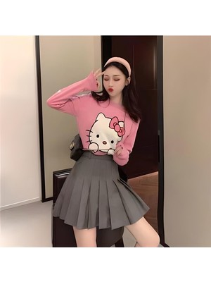 Daily Fashion Anime Hello Kitty Oversize Pembe