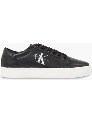 Calvin Klein Logolu Hakiki Deri Sneaker Ayakkabı YW0YW01269BEH Bayan AYAKKABI YW0YW01269 BEH