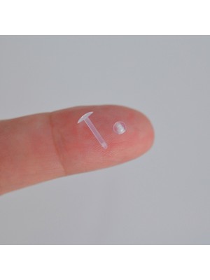 Heppii Çok Hafif Esnek Piercing Alerjii Yapmayan Bioplast Piercing Görünmez Piercing