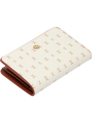 Tergan  Bej Print Kadın Cüzdan - S1CB00055815-T1E