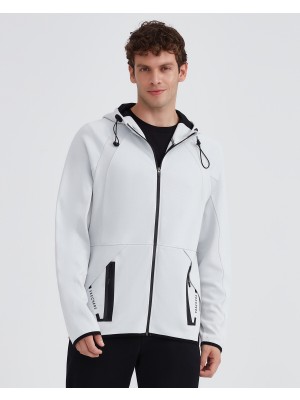 Skechers M 2xi-Lock Full Zip Hoodie Sweatshirt Erkek Gri Fermuarlı Eşofman Üstü S232184-043