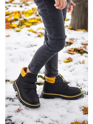 Kiko Kids Cırtlı Erkek Çocuk Bot Ayakkabı Arz 3340