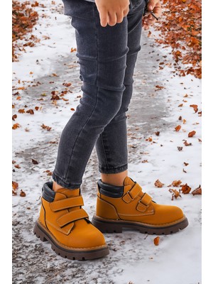 Kiko Kids Cırtlı Erkek Çocuk Bot Ayakkabı Arz 3340