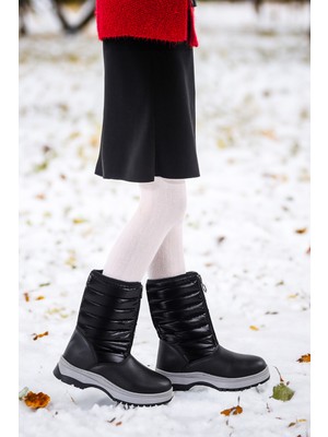 Kiko Kids Cilt Fermuarlı Kız Çocuk Kar Botu Arz 2325