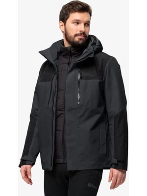 Jack Wolfskin Jasper 3in1 Erkek Gri Outdoor Ceketi