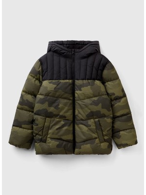 Benetton Haki Erkek Çocuk Mont 2DFVCN02M