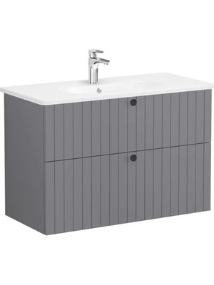 Vitra Root Groove Iki Çekmeceli Lavabo Dolabı 100 cm Mat Gri 69459