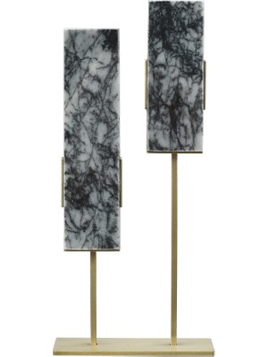 Vitale Dekoratif 2'li Mermer Obje Siyah AK.KKD0066