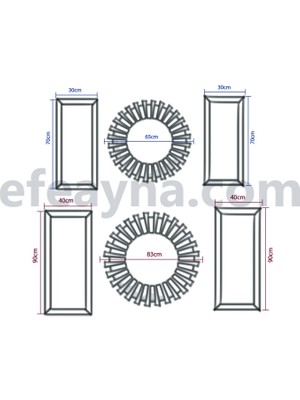 Efe Ayna Dekorasyon Piyano & Elif Vav - 3'lü Bronz Saat & Tablo Seti Küçük(Duvar SAATI:65CM,TABLOLARIN Herbiri 30X70CM)