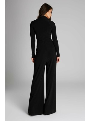 Laranor Önden Fermuarlı Tulum 42 - Siyah