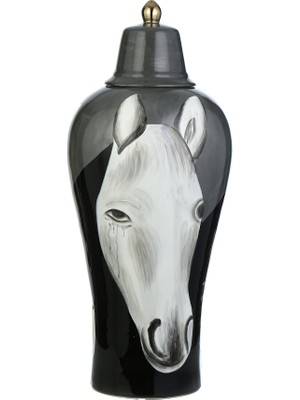 Vitale Atlı Küçük Küp 72 cm Siyah AK.WLT0301