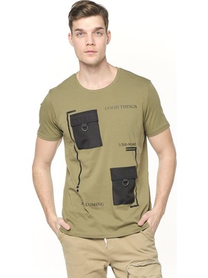 Ayakuydur Zacha Erkek Haki T-Shirt