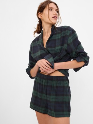 Gap Flannel Desenli Şort