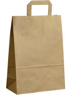 Kraft Içten Saplı Çanta 22X28X10CM 50 Adet
