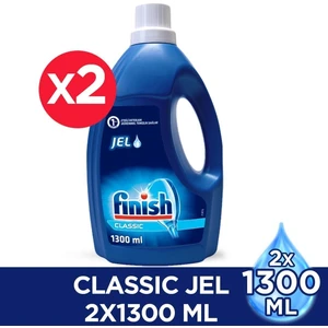 Fınısh Classic Jel 1300 ml Bulaşık Makinesi Deterjanı x 2