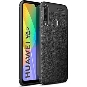 Smart Tech Huawei Y6P Deri Görünümlü Firo Silikon Kılıf