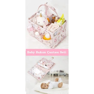 Emir-Ay Baby Bebek  Bakım Çantası Seti 2li Set ( Bebek Bakım Çantası ve Bebek Alt Bakım Çantası )