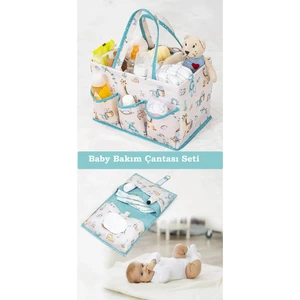 Emir-Ay Baby Bebek  Bakım Çantası Seti 2li Set ( Bebek Bakım Çantası ve Bebek Alt Bakım Çantası )