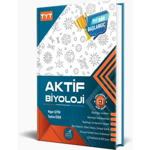 Aktif Yayınları TYT Biyoloji Kitabı 270 Sayfa Ciltsiz Üniversite Hazırlığı için 2024 Yayınlı