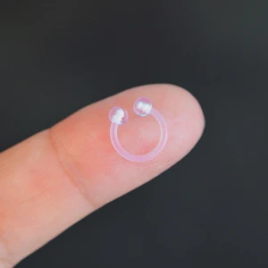 Alerjii Yapmayan Bioplast Esnek Piercing Silikon Piercing Tragus Helix Kıkırdak