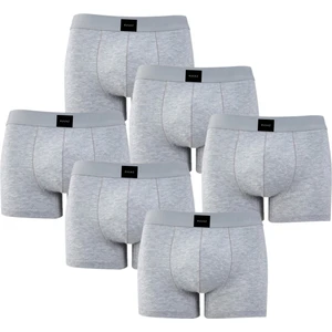 6'lı Gri Erkek Boxer