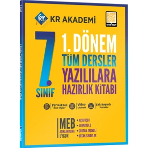 Kr Akademi Yayınları 7. Sınıf 1. Dönem Tüm Dersler Yazılılara Hazırlık Kitabı