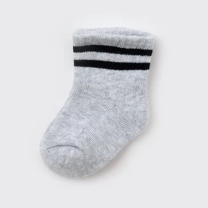 Unisex Çizgili Tekli Bebek Çorabı 68458