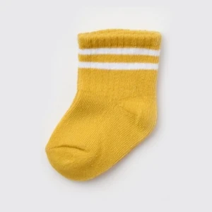 Unisex Çizgili Tekli Bebek Çorabı 68458