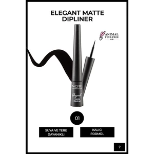 Elegant Matte Dipliner Waterproof Siyah 01