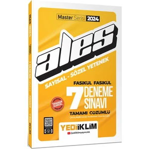 Yediiklim Yayınları 2024 ALES Sayısal Sözel Yetenek Fasikül Fasikül Tamamı Çözümlü 7 Deneme