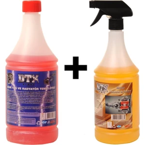 Dtx Kimya Ağır Yağ Sökücü 1 Litre & Susuz Motor Temizleyici Konsantre (1/5) 1 Litre
