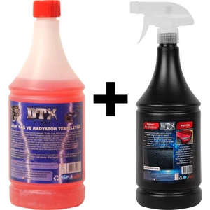Dtx Kimya Oto Kalorifer ve Petek Temizleme  1 Litre &yağmur Su Kaydırıcı,hızlı Cila 1lt