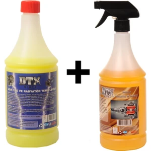 Dtx Kimya Ağır Yağ Sökücü Konsantre (1/5)  1 Litre & Susuz Motor Temizleyici 1 Litre