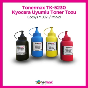 Toner Max® Kyocera TK-5230 Set Cmyk Toner Tozu/ Ecosys M5021 / M5521
