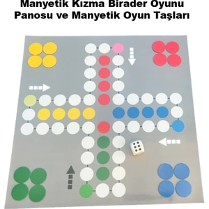 Manyetik Kızma Birader Oyunu Panosu - ve Manyetik Oyun Taşları