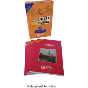 Fono Yayınları Hızlı Rusça 2. Basamak (3 Kitap) (Seslendirmeli)