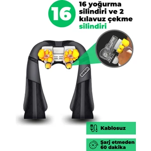 DYKEMANN 2025 Şarjlı Boyun - Sırt - Omuz- Bel Masaj Aleti / Ayak Masajı / Vücut Masaj Yastığı