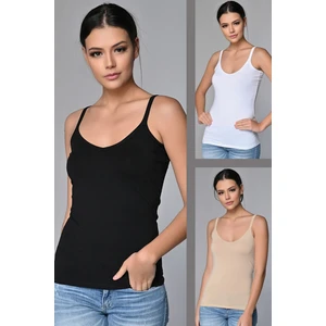 Kadın Atlet 3'lü Paket Yumuşak Pamuklu