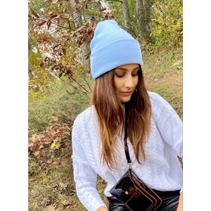 EKE TEKSTİL Unisex Katlamalı Kışlık Örme Bere