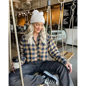 EKE TEKSTİL Unisex Katlamalı Kışlık Örme Bere